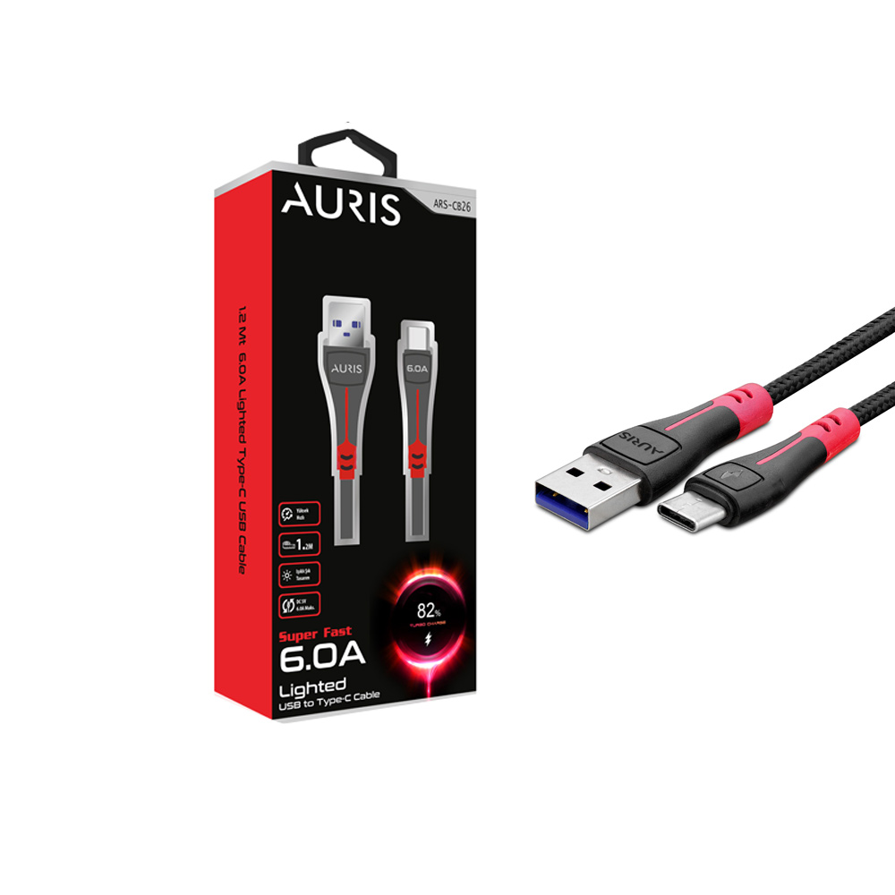Auris CB26 Type-C 3.4A With Cable Light