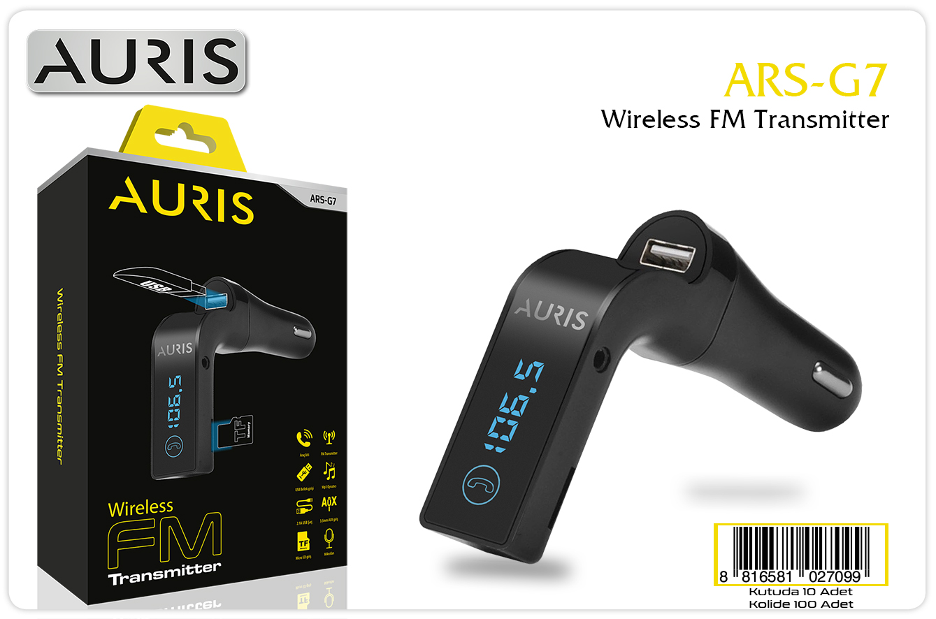 Auris ARS-G7 Wireless FM Transmitter - FM Transmitter