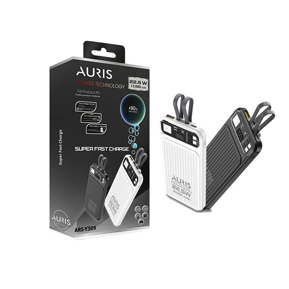 Auris Y309 12,000 Mah  Powerbank Super Fast
