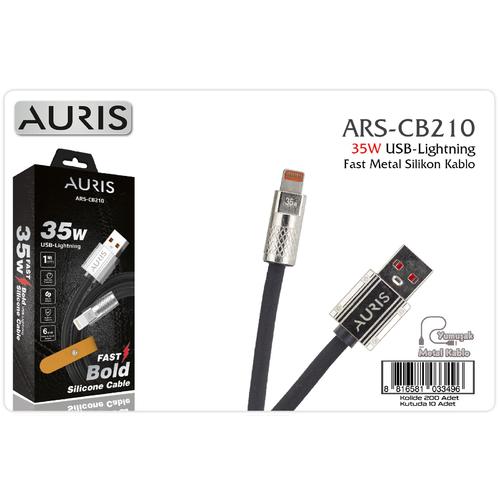 Auris CB210 35W Lightning Metal Silikon Kablo