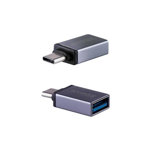 Syrox DT13 USB Giriş, Type-C Uç Çıkış OTG Dönüştürücü USB 3.0