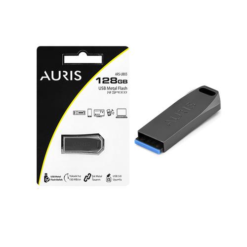 Auris AUM128 USB 3.0 Metal Flash Bellek 128GB Siyah