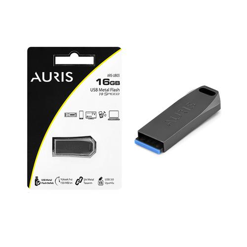 Auris AUM16 USB 3.0 Metal Flash Bellek 16GB Siyah