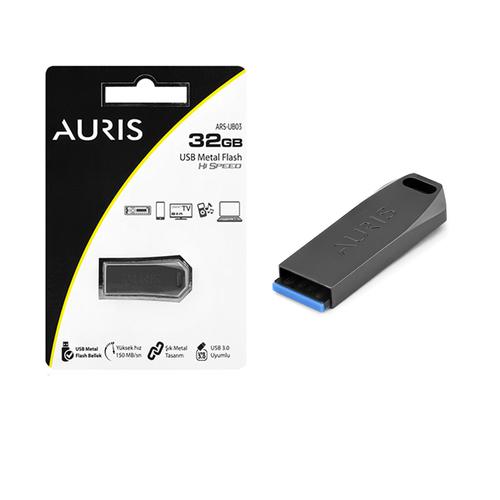 Auris AUM32 USB 3.0 Metal Flash Bellek 32GB Siyah