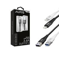 Auris CB12 Lightning Kablo Metal 3,4Amper