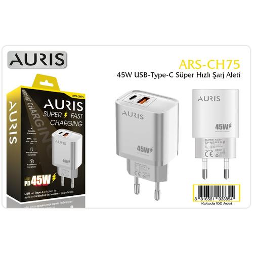 Auris CH75B 45W Usb+Type-C Çift Çıkışlı Başlık