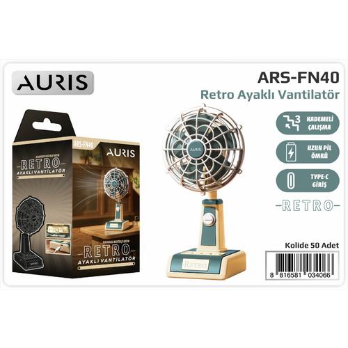 Auris FN40 3 Kademeli Retro Taşınabilir Vantilatör Fan