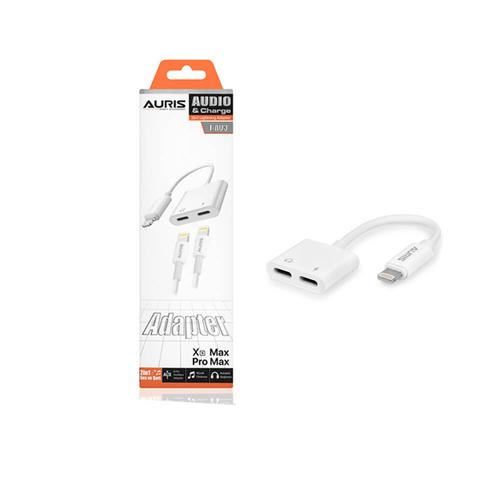 Auris TA03 2x Lightning To Lightning Şarj ve Kulaklık Dönüştürücü