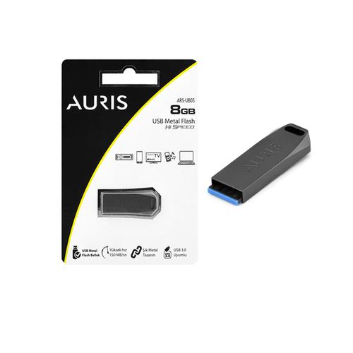 Auris AUM8 USB 3.0 Metal Flash Bellek 8GB Siyah