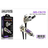 Auris CB270 Çoklu Şarj Kablosu 4in1