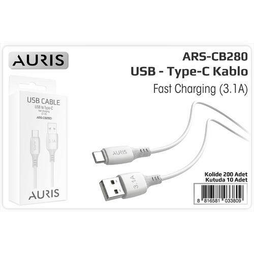 Auris CB280 3.1A Type-C Kablo Eco
