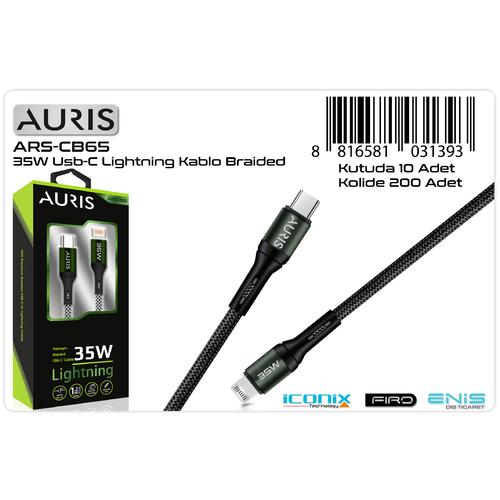 Auris CB65 Usb-C To Lightning Şarj ve Data Kablosu