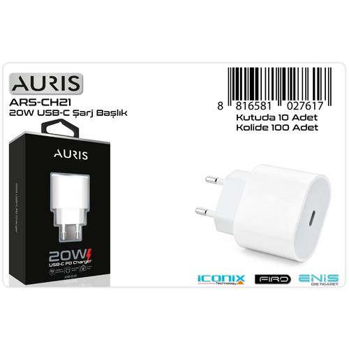Auris CH21B Type-C Şarj Başlığı 20W