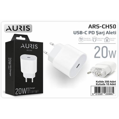 Auris CH50B 20W Adaptör Type-C