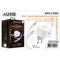 Auris CH85 45W Şarj Seti Usb-C to Type-C