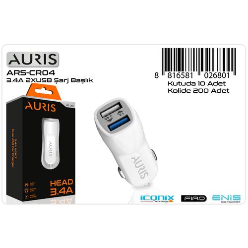 Auris CR04B 3,4A Araç Şarj Aleti Başlığı