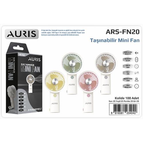 Auris FN20 Mini Fan 3 Kademeli