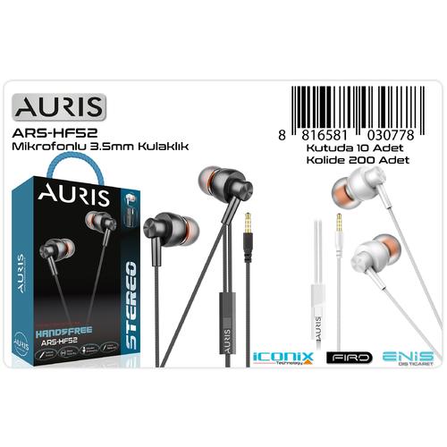 Auris HF48 EarBuds Model Kablolu Kulaklık 3.5mm Jack