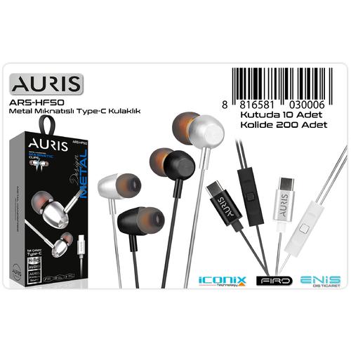 Auris HF50 Type-C Metal Kablolu Kulaklık 