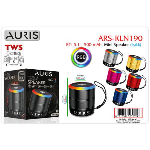 Auris KLN190 Mini Işıklı Speakers Bt5,1 - 500Mah