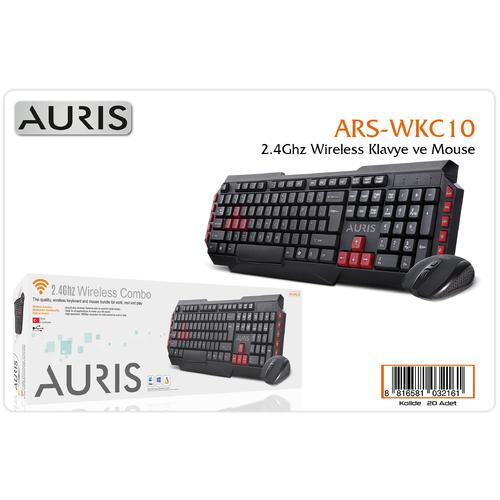 Auris WKC10 2,4Ghz Wireless Klavye+Mouse Set