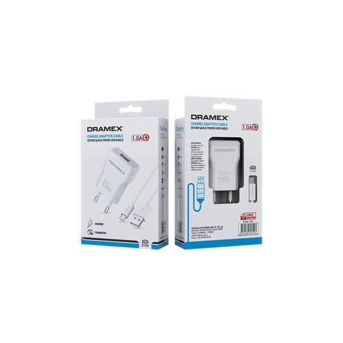 Dramex D11M Usb Giriş Başlık Micro Kablosu Şarj Seti 1.0Amper