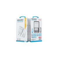 Dramex D26M Micro USB Charge Adapter & Charge Data Cable Set 2.6A