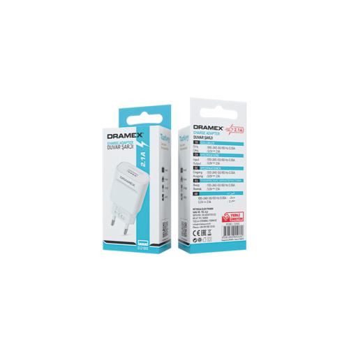 Dramex D21BE USB Input Economical Charger Head 2.1A