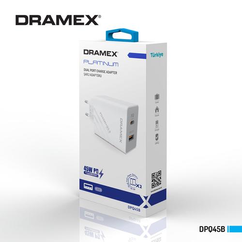 Dramex DPQ20B 20W PD Type-C to USB-A Charging Adapter