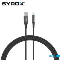 Syrox C134AL USB to Lightning Şarj ve Data Kablosu 2,4A Hızlı Şarj (Led Işık)