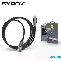 Syrox C134AL USB to Lightning Şarj ve Data Kablosu 2,4A Hızlı Şarj (Led Işık)