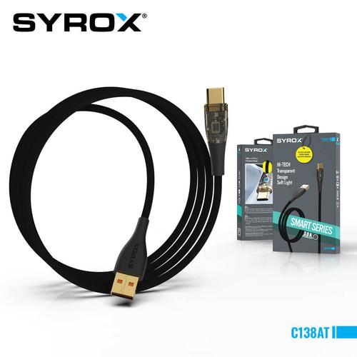 Syrox C138AT USB to Type-C Şarj ve Data Kablosu 3.0A Ultra Hızlı Şarj