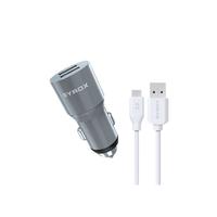Syrox C32 Metal Car Charger + Micro Cable 3.1A Dual Input