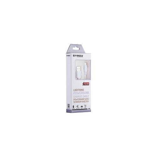 Syrox C68 Short Powerbank Cable - iPhone Lightning 20cm Charging Cable