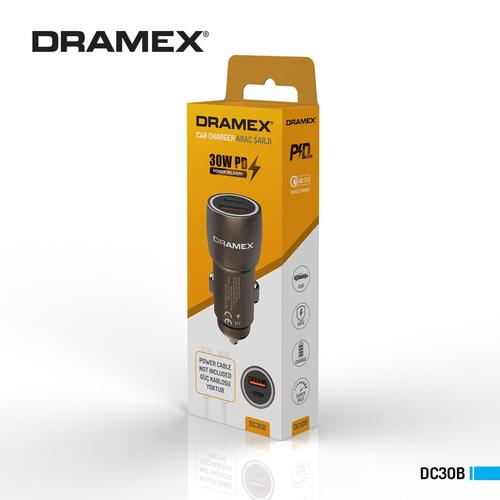 Dramex DC30B Araç Şarj Aleti Başlığı PD30W 3.1Amper 