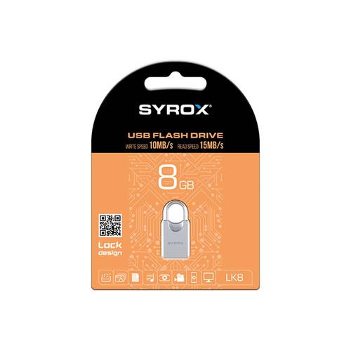 Syrox LK8  LOCK Usb Flash Bellek 8GB