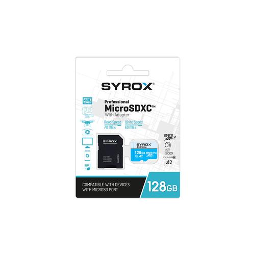 Syrox MC128 128 GB Hafıza Kartı  Micro SDXC + Adaptörlü 