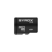 Syrox MC4 Hafıza Kartı 4 GB Micro SDHC + Adaptörlü 