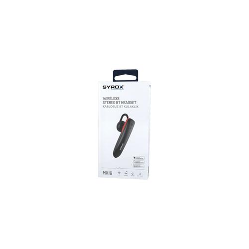 Syrox MX16 Bluetooth Headset with Sports Microphone (Black, White Color)