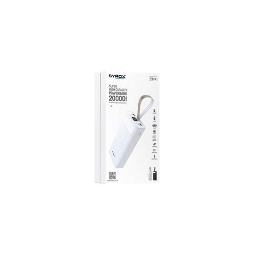 Syrox PB119 Powerbank 20000mah With Flashlight