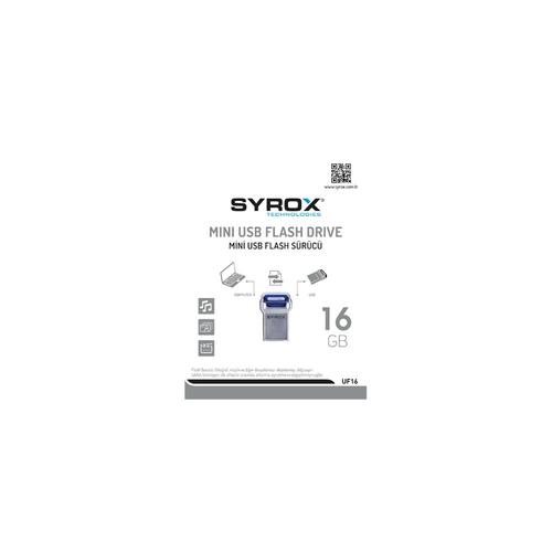 Syrox UF16 Mini Metal USB Flash Bellek 16GB Mini (Küçük)