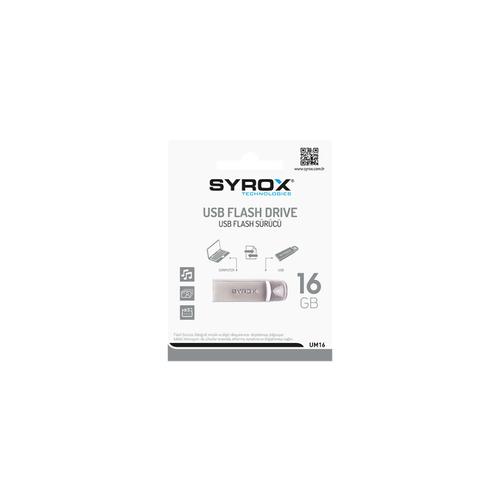 Syrox UM16 Metal USB Flash Bellek 16GB, USB 2.0 