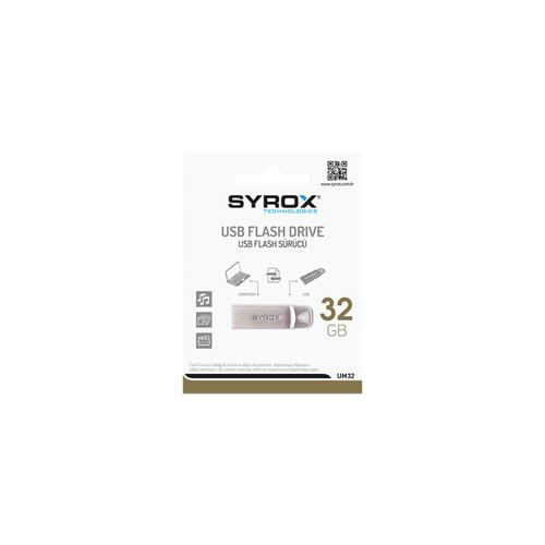 Syrox UM32 Metal USB Flash Bellek 32GB, USB 2.0 