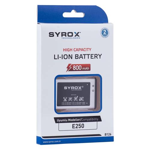 Samsung E250 Compatible Li-on Mobile Phone Battery - Syrox b126