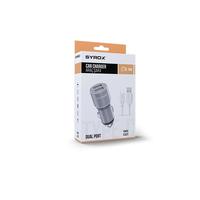 Syrox C32T Araç Şarj Aleti Çift Çıkışlı 3,1A TYPE-C