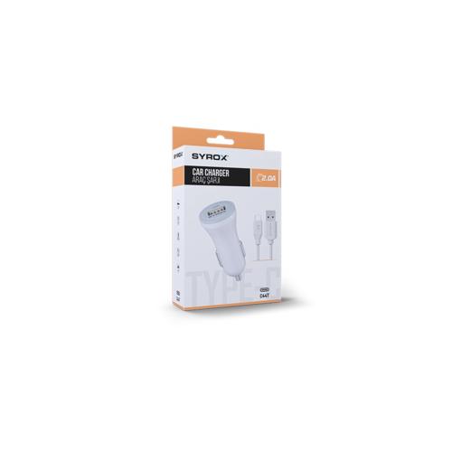 Syrox C44T Car Charger Type-C 2.0A (TYPE-C / USB-A)