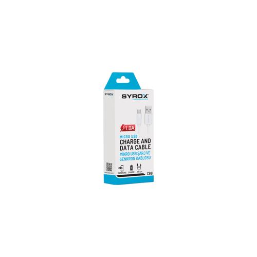 Syrox C66 Micro USB Data Kablosu 120cm 1Amper